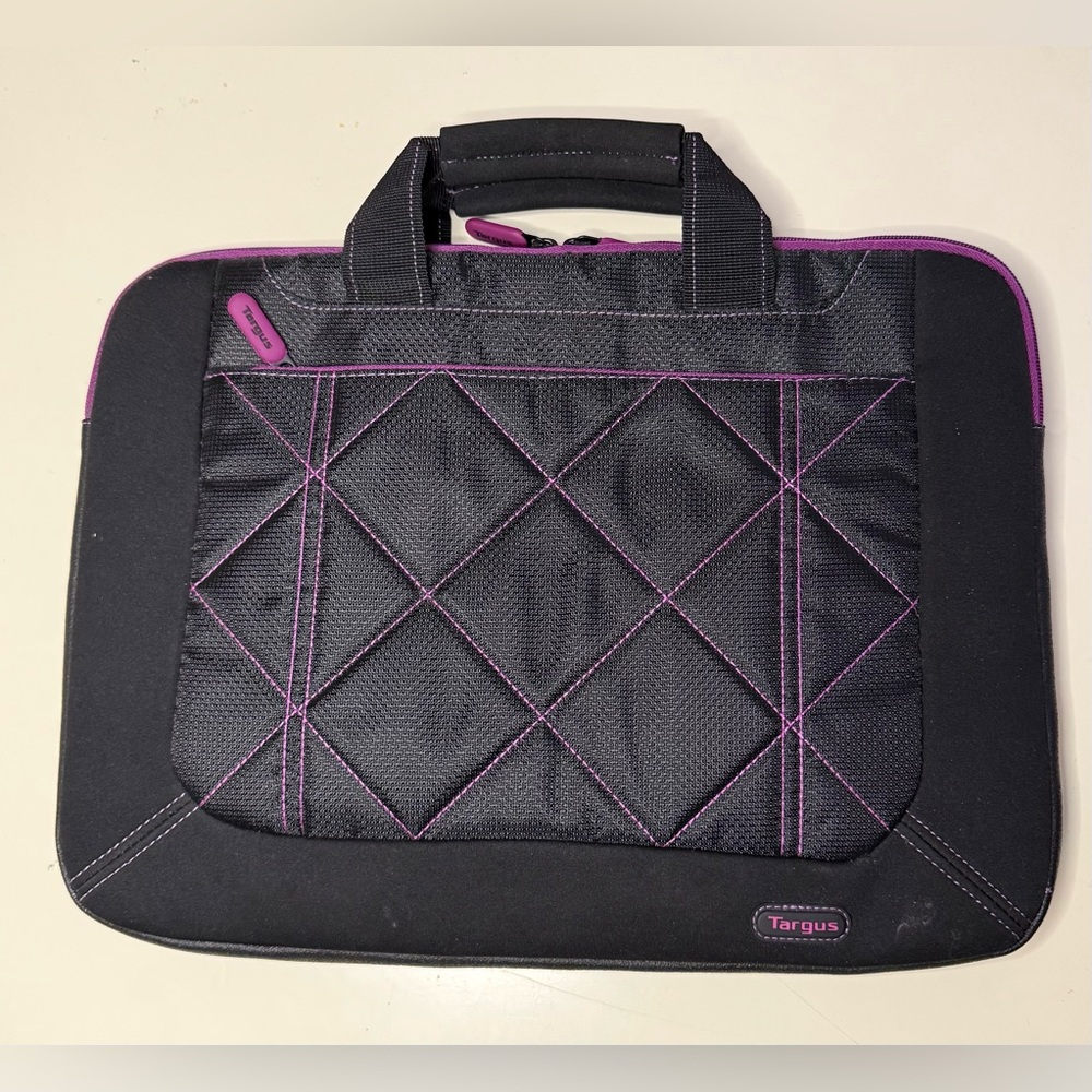 Targus Black and Purple Laptop Bag